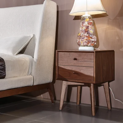 Comodino per mobili da soggiorno in legno nordico, comodino, completamente in legno massiccio