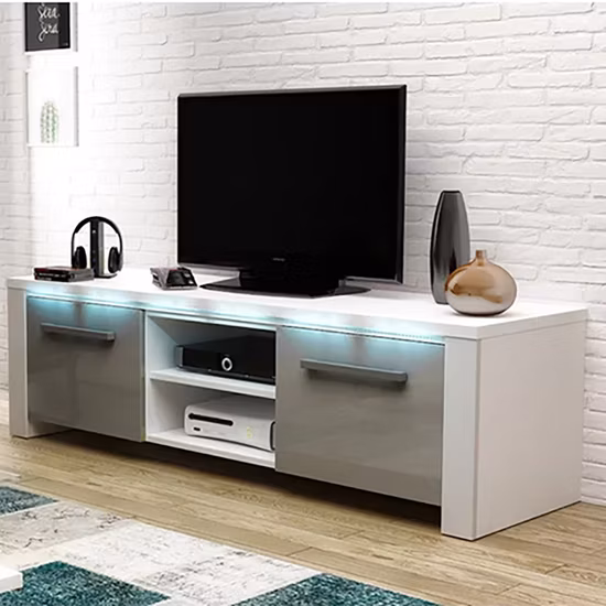 Mobile da soggiorno di ultimo design Supporto TV LED lucido (HF
