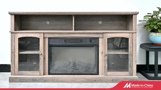 Tavolo TV in MDF con console multimediale per soggiorno, fornitura all'ingrosso in Cina con ante in rattan